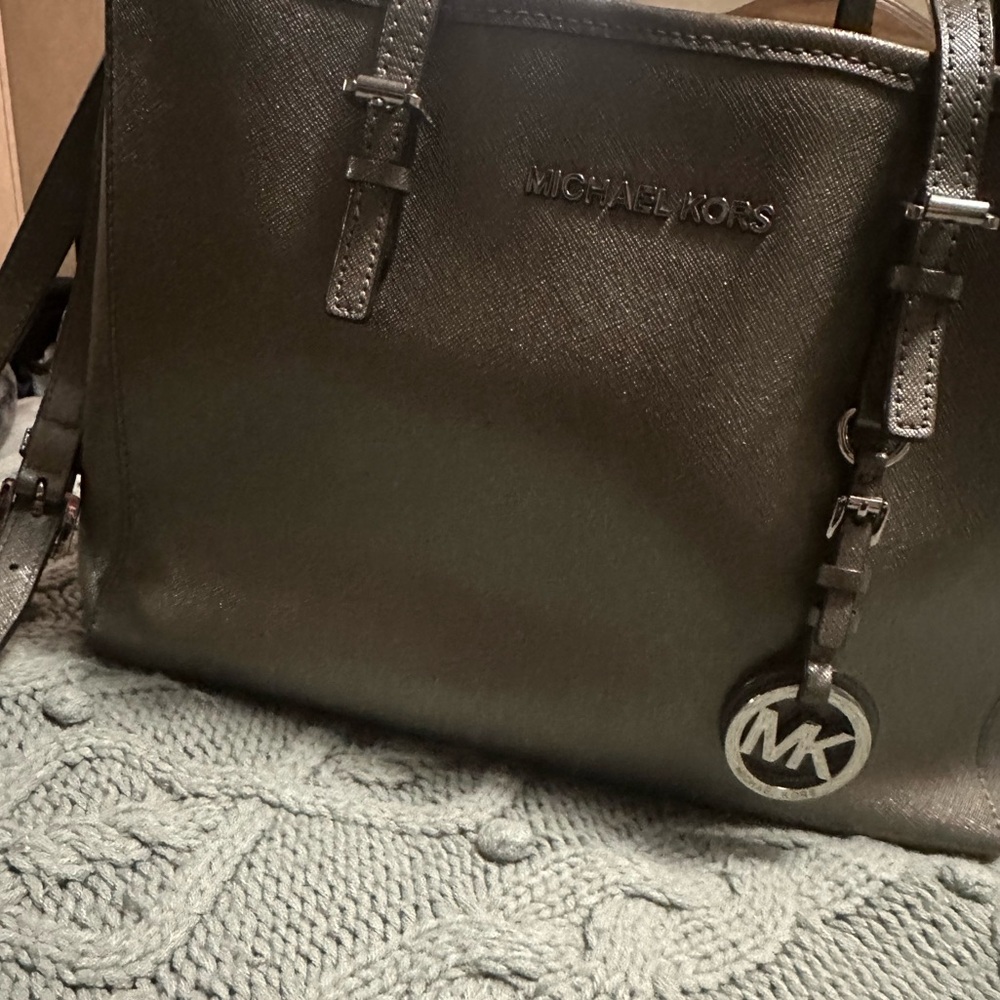Michael Kors Dark Gray Satchel